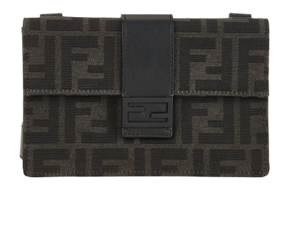 FF Baguette Convertible Crossbody, &pound;520, Handbags, Grey, Canvas, Front view